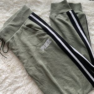 Victoria’s Secret PINK Green Joggers Small